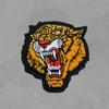 Cabeça de tigre bordado pano patch crachá diy roupas jeans patch apliques bordados etiqueta furo patch acessórios remendo de engomar