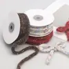 Outono e Inverno Tricolor Colorido Lã Trançada Corda Redonda Oca Ponto de Fragrância Pequeno Renda Artesanal DIY Acessórios de Cabelo Material para Tiara