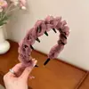 Faixa de Cabelo com Design de Coroa Alta para Deixar o Rosto Menor, Luxo Leve, Antiderrapante, Tecido Trançado, Padrão Xadrez e de Bolinhas, Toque de Luxo para Adultos e Jovens