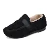 Sapatos de Pano Old Beijing Antiderrapantes com Solado Macio, Sapatos Quentes Forrados com Lã de Inverno para Mães de Meia-Idade e Idosas, Sapatos de Algodão Espessados para Calçar Facilmente