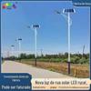 Bolbert bela rua de vila poste de luz 6 metros 30WLED poste de luz solar aro integrado poste de luz solar