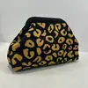 Bolso de Mano de Punto Rayado, Bolso de Mahjong, Versátil Portátil para el Día a Día, Tejido con Clip de Almacenamiento, Bolsa de Maquillaje, Gran Capacidad