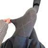 Medias Finas Grises Ceniza Primavera y Otoño Serie Miu Ligeramente Transparentes Rayas Verticales Leggings Gris Oscuro Medias Gruesas para Mujer