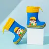 Botas de lluvia creativas DIY para niños niñas niños nuevo jardín de infantes bebé zapatos impermeables botas de lluvia antideslizantes para niños