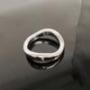 FRRK anillo de bloqueo de acero inoxidable anillo para el pene masculino ejercitador curvo restricción de escroto anillo elástico