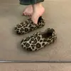 Mocasines de Fieltro con Lunares Retro Más Terciopelo Mujer 2026 Nuevo Otoño Invierno Zapatos Cálidos de Felpa Sin Cordones Birkenstock Zapatos de Algodón