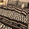 Street Beat Master Marea Negra Marca Juego de Cuatro Piezas Funda Nórdica para Niños Sábana Personalidad de Estudiante Dormitorio Juego de Tres Piezas Ropa de Cama