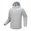 Jaqueta leve masculina para atividades ao ar livre para primavera e outono, jaqueta fina à prova de vento e à prova d'água, vestuário de montanhismo, casaco softshell com capuz