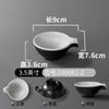 Vajilla de melamina bicolor plato pequeño para condimentos tienda de barbacoa plato pequeño para mojar salsa tienda de hot pot plato pequeño para materiales plato de sabor comercial