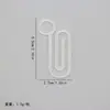 Clips para Papel Lindos Transfronterizos Estudiante Notas de Libro Portatarjetas de Archivo Clips de Papel Creativos DIY Clips de Papel Acrílicos