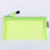 Bolsa de Lápis de Malha Transparente Simples Coreana Bolsa Especial para Material Escolar para Estudantes Bolsa de Lápis de Grande Capacidade para Alunos do Ensino Fundamental