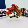 14 Bonsáis de Rosas de Espuma Escena Romántica de Propuesta Diseño Simulado Planta en Maceta Decoración para Fotografía de Interiores Adornos de Flores Artificiales