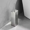 Juego de Portacepillo para Inodoro de Acero Inoxidable Cepillo de Limpieza para Inodoro Baño Hogar Desodorante Cepillo para Inodoro Montado en Pared con Tapa