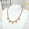 Collar con colgante de mariposa con diamantes de imitación de la marca Tide, joyería transfronteriza europea y americana, collar con insectos con temperamento INS para mujer