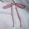 Camisa Xadrez Feminina Estilo Japonês College JK Sem Nós Uniforme Gravata Escolar Laço Feminino