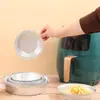 Bandeja de papel de aluminio específica para freidora de aire, caja de papel de aluminio, caja de papel de aluminio específica para horno, vajilla desechable y caja de bandeja de alimentos de varios tamaños