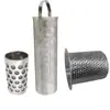 Cilindro de Filtro de Metal Borda Industrial Perfuradora de Café Cilindro de Malha Cilíndrica Cesto-Tipo Filtro de Aço Inoxidável de Camada Dupla