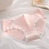 Estilo Japonês Coelho Rosa Menina Fofa Estudante Universitária Shorts Femininos Simples Respiráveis de Cintura Média Calcinhas Triângulo Atacado Transfronteiriço