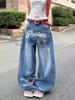 2025 Nuevo Diseño de Nicho de Moda Retro Americano Jeans Cimitarra Unisex Sueltos Versátiles