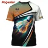 Esportes Badminton Impressão 3D Transfronteiriço Novo Masculino Casual Gola Redonda Manga Curta Camiseta Fabricante Venda Direta Exportação Fornecimento