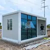 Casa Contêiner para Embalagem de Exportação Construção de Camada Dupla Escritório de Obra Dormitório Casa de Atividades Casa Modular Móvel Personalizada