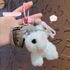Dibujos Animados Lindo Schnery Peluche Cachorro Muñeco Llavero Colgante de Bolso Llavero Pequeño Regalo Venta al por Mayor