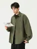 Camisa de manga larga NASA ABOUT, nueva colección primavera/otoño/verano para hombre, estilo retro japonés, corte holgado, casual, con cuello de solapa, se puede usar como capa exterior