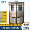 Acero Inoxidable 304 Personalizado Puerta Libre Anticolisión de Fábrica Doble Hoja Insonorizada Rebote Taller Libre de Polvo para Alimentos Puerta para Almacenamiento en Frío