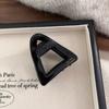 Pinza de acetato de placa gruesa geométrica tamaño pequeño para mujer, clip de tiburón dorado, clip para coleta, accesorios para el cabello
