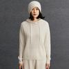 Sudadera con capucha de cachemira para mujer, diseño trenzado, holgada, informal, estilo urbano perezoso, Otoño e Invierno, Nueva Moda, Versátil