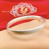 Pulsera de Sutra Tradicional de Pared Interior Sólida para Mujer, Joyería de Pulsera de Moda Vintage, Artículo Popular de Transmisión en Vivo de Tiktok al por Mayor