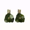 Pendientes de flores francesas perezosas para mujer, nicho único, cara exagerada, pequeños pendientes, 2024, nuevos y hermosos pendientes