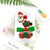Nuevos accesorios para el cabello de Navidad lindos divertidos sombrero de Navidad lazo de árbol de Navidad clip de pico de pato juego de horquillas navideñas para niños