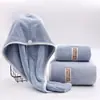 Toalla de Regalo Gruesa y Ampliada de Coral Fleece de Alta Gama Absorbente de Secado Rápido, Toalla de Baño, Gorro de Ducha, Toalla Cuadrada, Juego de Tres Piezas Anuncio