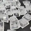 Teclado mecánico R4 completamente transparente, tecla transparente sin grabado, superficie de ABS mate fino, alta calidad multicolor original, 10487 teclas