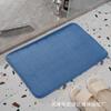 Fabricantes transfronterizos en stock alfombrilla de suelo de forro polar de coral acolchada a rayas para puerta de baño alfombrilla de suelo absorbente alfombrilla antideslizante para baño