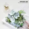 Venda Direta de Fábrica de Buquês de Flores Artificiais Estilo Nórdico, Buquê de Noiva para Casamento, Buquê de Rosas, Hortênsia, Peônia, Buquê de Rosas Artificiais