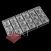 Molde de Chocolate de Plástico Duro PS Molde de Cubitos de Hielo Rosa Herramientas para Hornear Gelatina 3D Disponibles en Varios Estilos