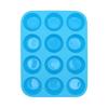 Forma Redonda de Silicone Grossa para Bolo Transfronteiriça Ferramentas de Confeitaria DIY 12 Forminhas para Cupcake Tarte de Ovo Pudim Mousse