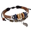 Nueva pulsera de cuentas de cuero pulsera al por mayor pulsera vintage fábrica directa pulsera de cuero de calidad