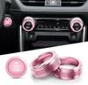 Adecuado para 20-23 Toyota Rongfang RV4 perilla de aire acondicionado anillo brillante Weilanda anillo de moldura interior cubierta de anillo de arranque