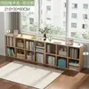 Estante, prateleira de armazenamento de piso, estante divisória semi-fechada para quarto ao lado da cama, armário de armazenamento, armário de grade, armário de oito compartimentos