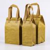 Bolsa de embalaje para llevar de papel kraft compuesto no tejido de papel de aluminio transfronterizo, bolsa de aislamiento portátil con velcro para alimentos refrigerados
