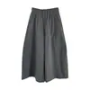 Taochuan O Essencial Desta Temporada! Calças Cropped Casuais Versáteis para Mulheres, Primavera e Verão, com Cintura Elástica, Simples, Largas e Soltas D50066