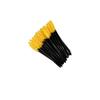 Al por mayor 50 por paquete de cepillo para pestañas de varilla negra cabeza de cepillo de nailon cepillo para cejas flexible