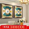 Pintura de diamantes 5D diamante completo sala de estar Ciervo rico punto de cruz diamante Restaurante Diamante Europeo dos imágenes una generación de cabello