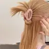 Presilha Oval para Agarrar Cabelo Ácido Acético Francês Placa de Agarrar Cabelo Traseira Presilha Tubarão Adorno de Cabelo Meio Placa Feminino