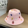 Chapéu infantil primavera e outono chapéu de pescador de bebê menina bebê fino menino moda 1-2-3 anos 4 fofo super fofo verão