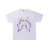 Camiseta Estampada Camuflada Mármore com Estampa do Pikachu, Corte Solto, Manga Curta Lua, Gola Redonda, Roupa Unissex para Casal