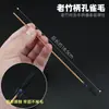 Palito de Cabelo com Cabo de Bambu Antigo Ferramenta Profissional para Coleta de Cera de Ouvido Palito de Cabelo de Frango Puxador de Orelha Palito de Cabelo de Garça Palito Firme Sem Cabelo para Técnicos